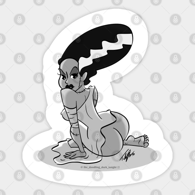 Bride of Frankenstein Sticker by Tuckerjoneson13